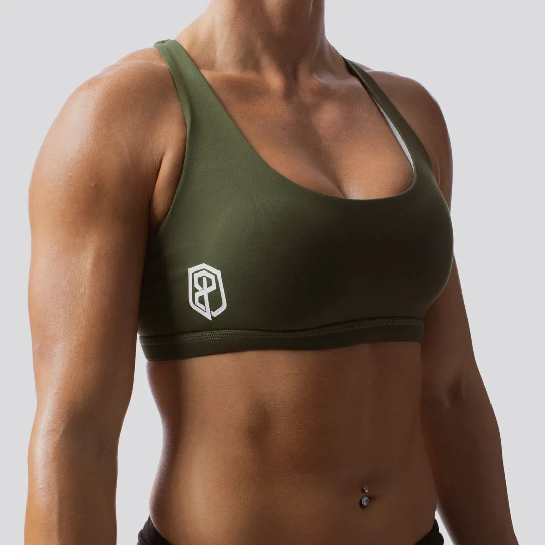 Vitality Sports Bra (Tactical Green)