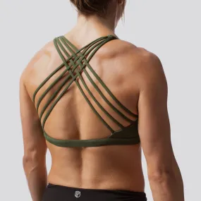 Vitality Sports Bra (Tactical Green)