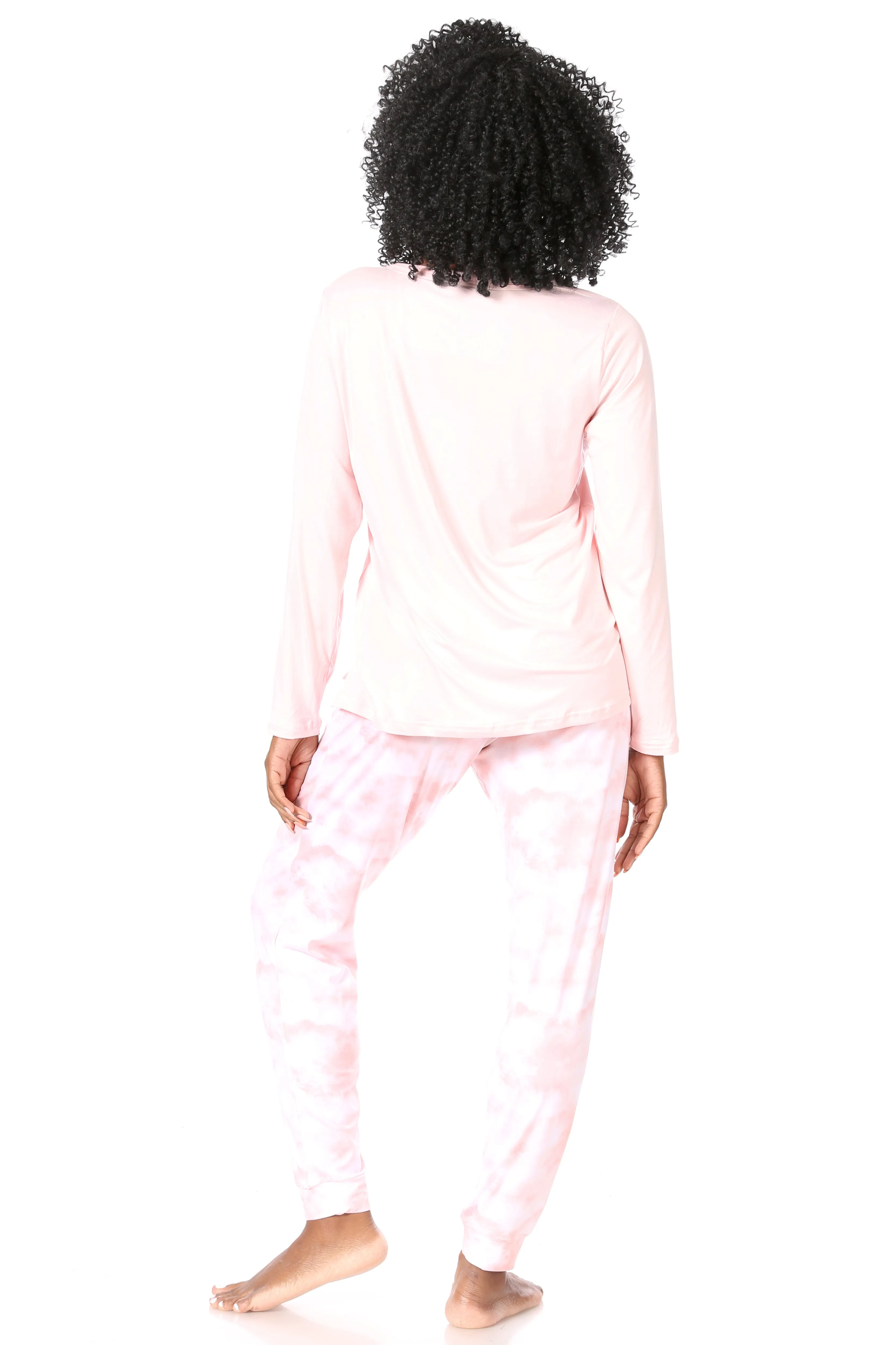 Women's "WEEKEND MODE" Long Sleeve Top and Jogger Pajama Set