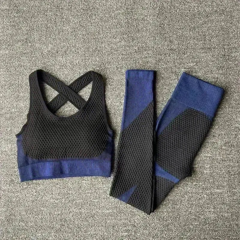 Yoga sets female sport gym suit