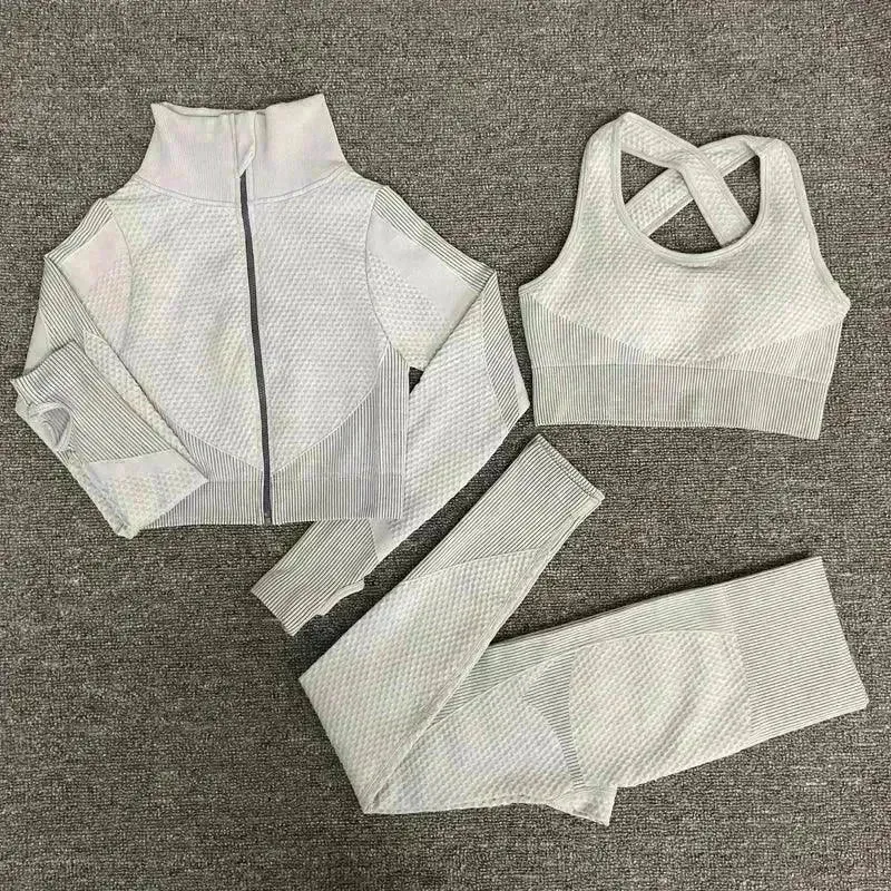 Yoga sets female sport gym suit