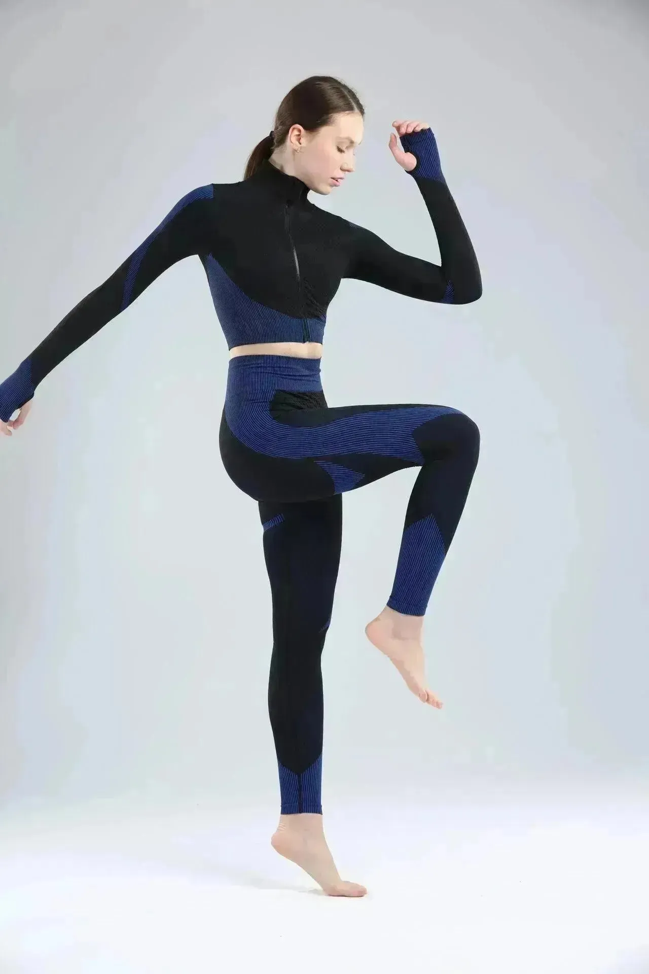 Yoga sets female sport gym suit